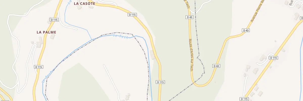 Plan du 3 Rte de Prats de Mollo à Montferrer