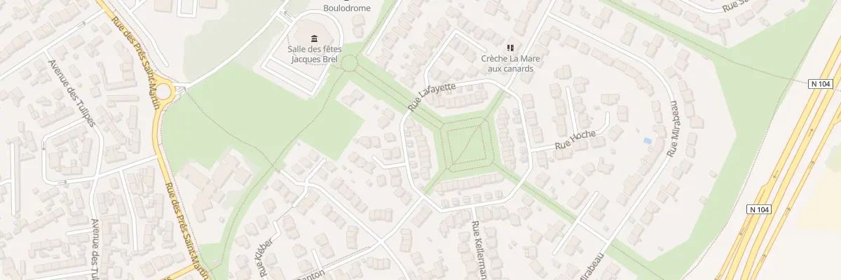 Plan du 77 Rue Lafayette à Pontault-Combault