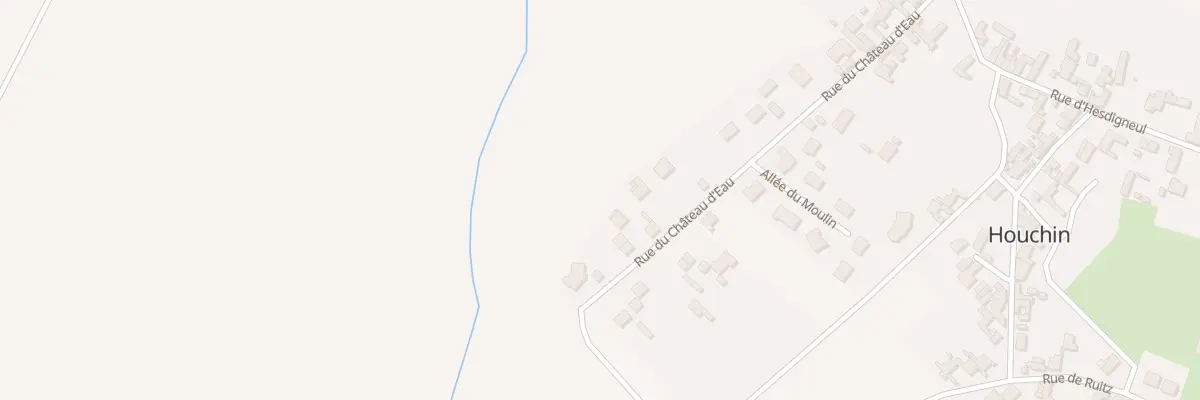 Plan du 34 Rue du Chateau d’Eau à Houchin