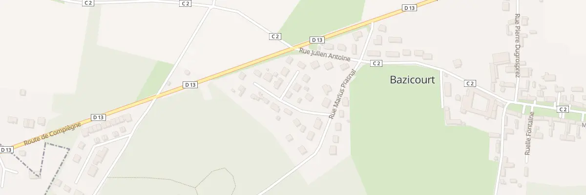 Plan du 8 Imp des Merisiers à Bazicourt