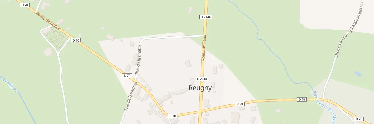 Plan du 35 Rte de Paris à Reugny