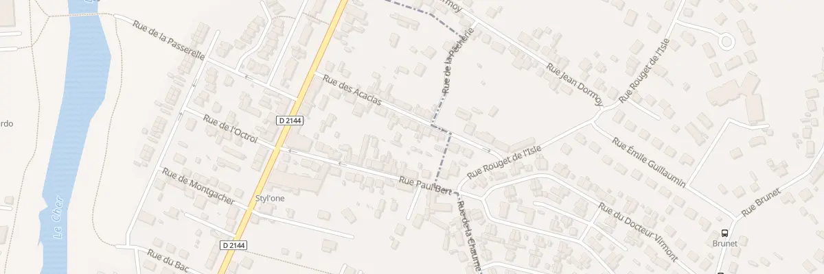 Plan du 22 Rue des Acacias à Montluçon
