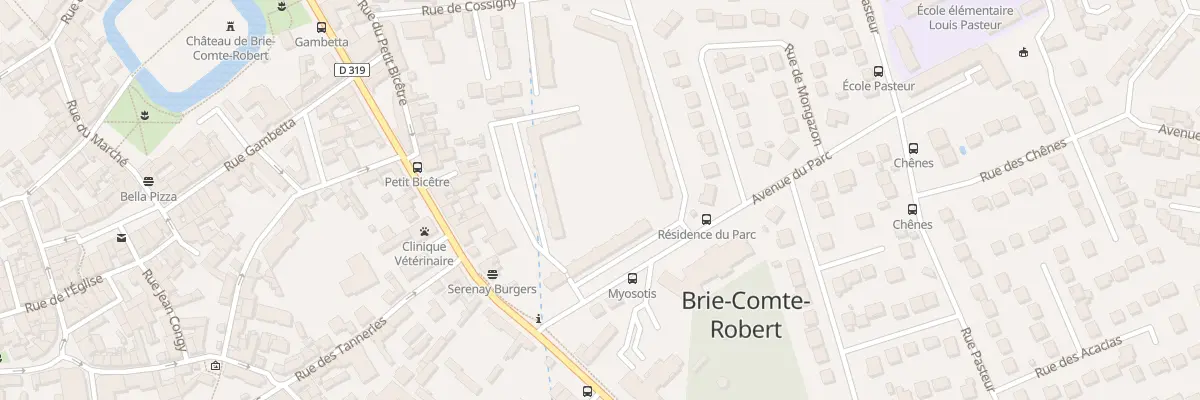 Plan du 1 Av du Parc à Brie-Comte-Robert