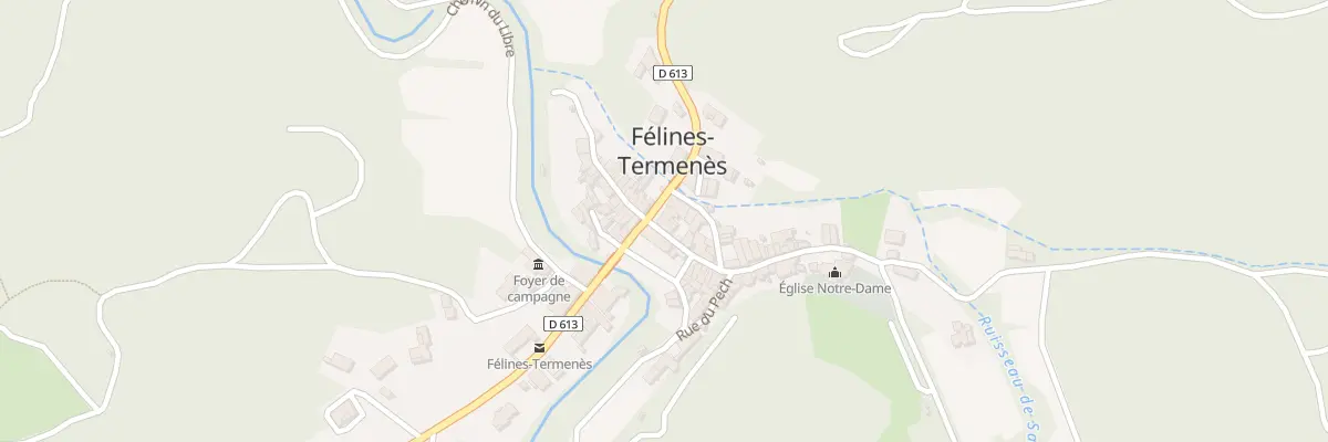 Plan du 36 Le Village à Félines-Termenès