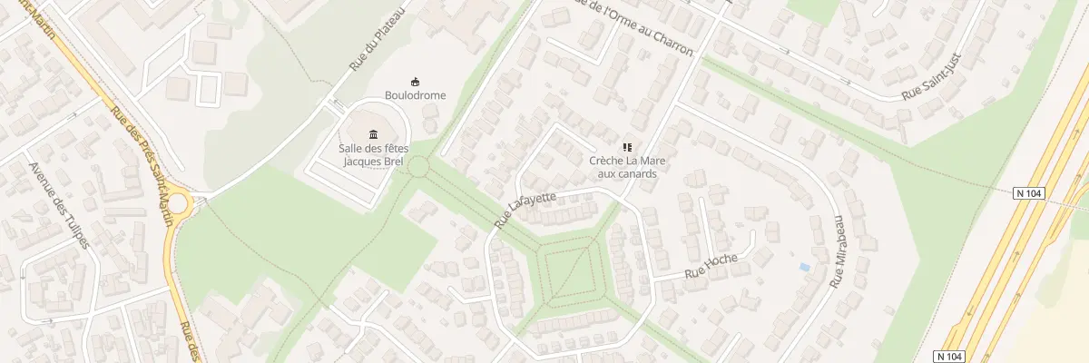 Plan du 50 Rue Lafayette à Pontault-Combault