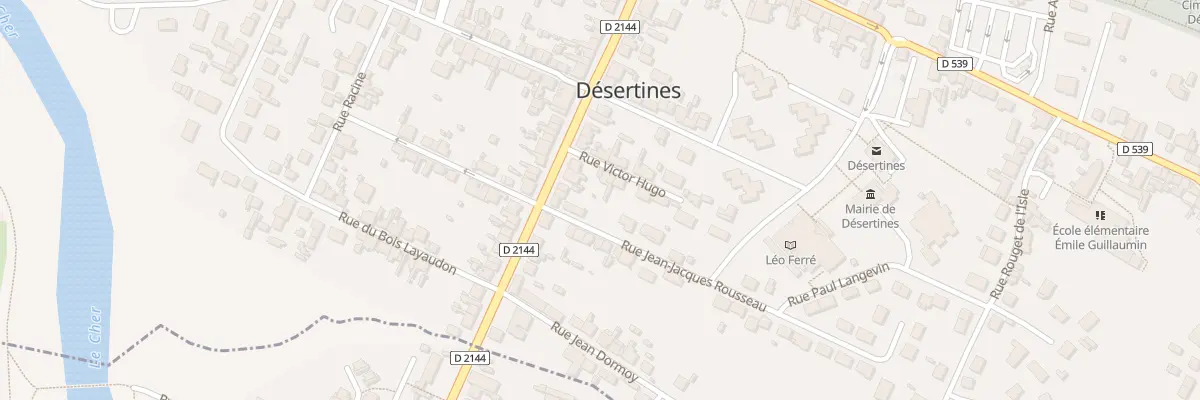 Plan du 6 Rue Victor Hugo à Désertines
