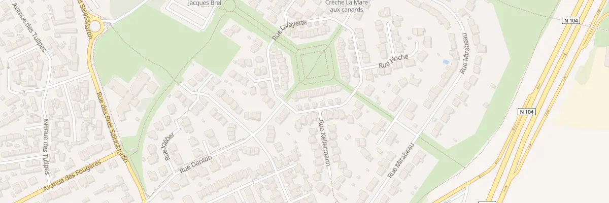 Plan du 5 Rue Lafayette à Pontault-Combault