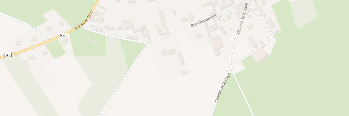 Plan du 43 Rue Cocriamont à Bienvillers-au-Bois