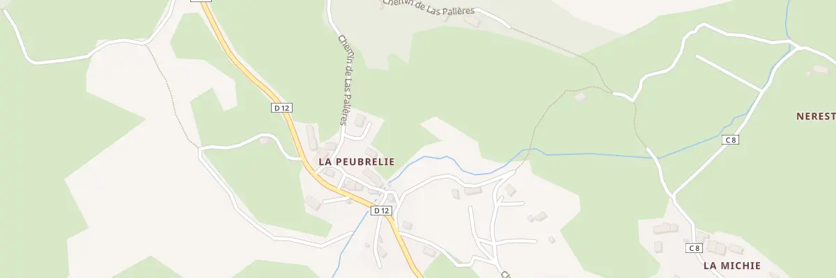 Plan du 6009 La Peubrelie au Falgoux