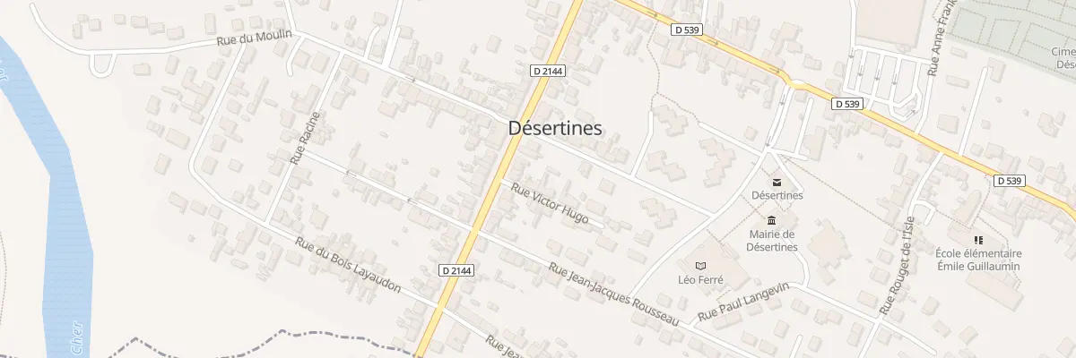 Plan du 3 Rue Victor Hugo à Désertines