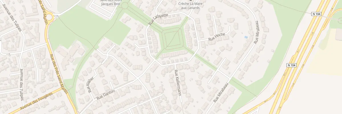 Plan du 9 Rue Lafayette à Pontault-Combault