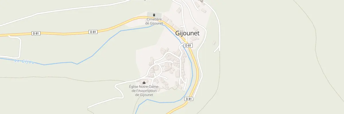 Plan du 5174 Gijounet à Gijounet