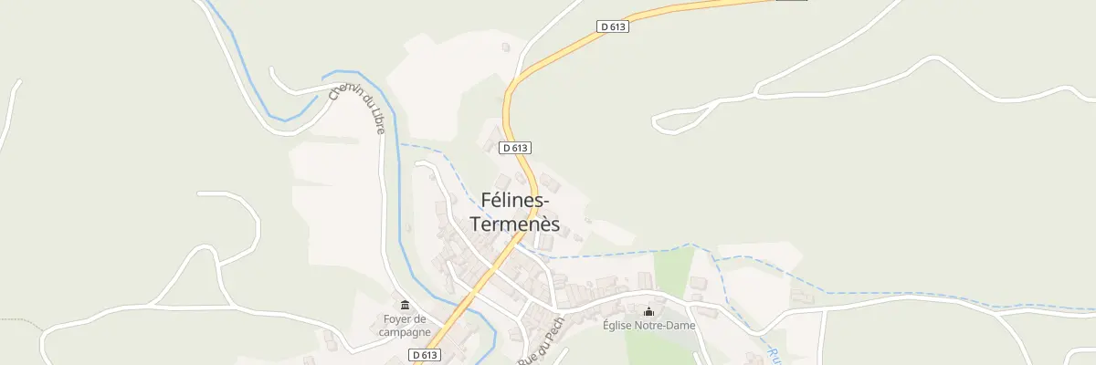 Plan du 5001 Le Village à Félines-Termenès