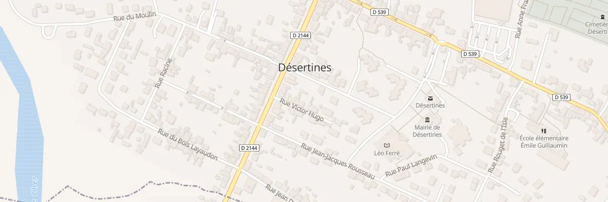 Plan du 5 Rue Victor Hugo à Désertines