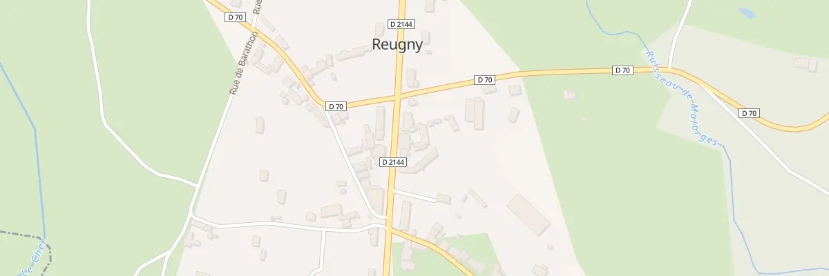 Plan du 22 Rte de Paris à Reugny