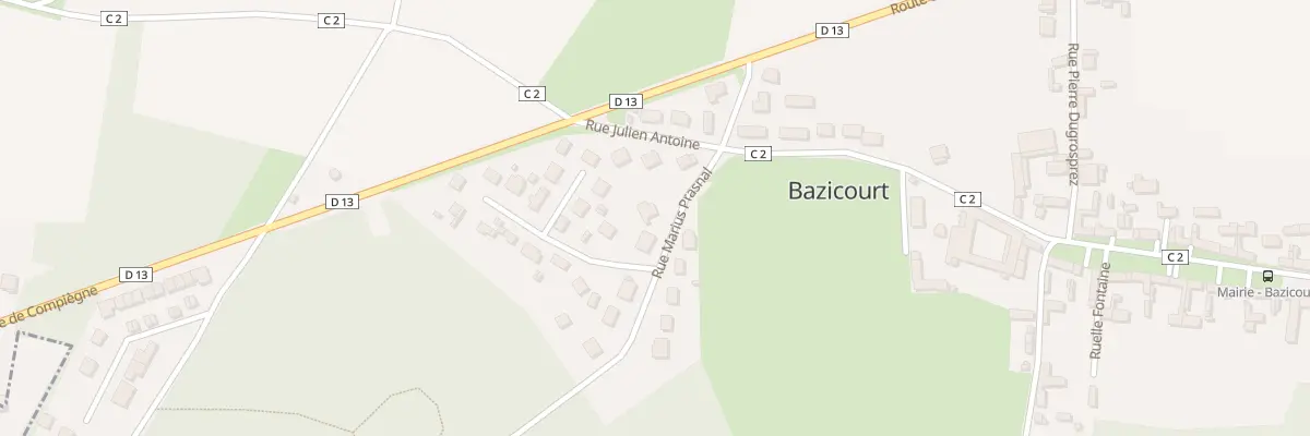 Plan du 2B Rue Marius Prasnal à Bazicourt