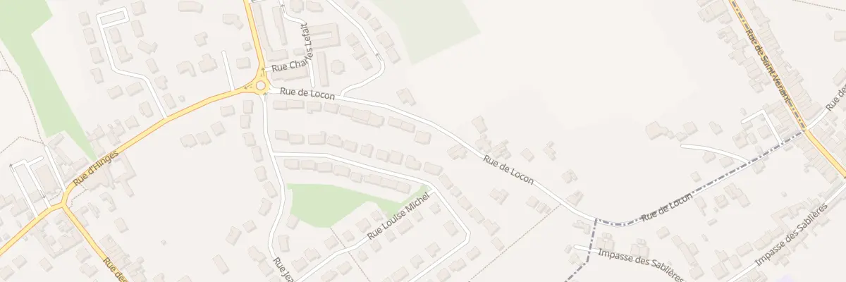 Plan du 10 Rue de Locon à Vendin-lès-Béthune