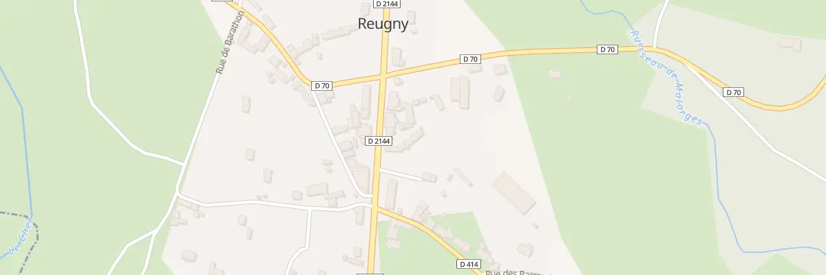 Plan du 18 Rte de Paris à Reugny