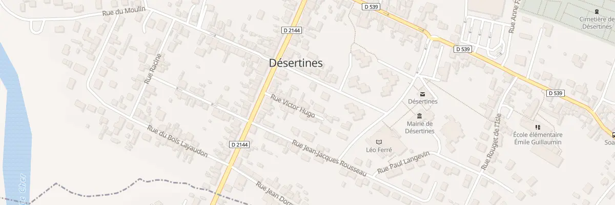 Plan du 7 Rue Victor Hugo à Désertines