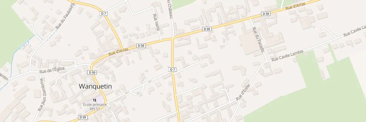Plan du 1 Rue de la République à Wanquetin