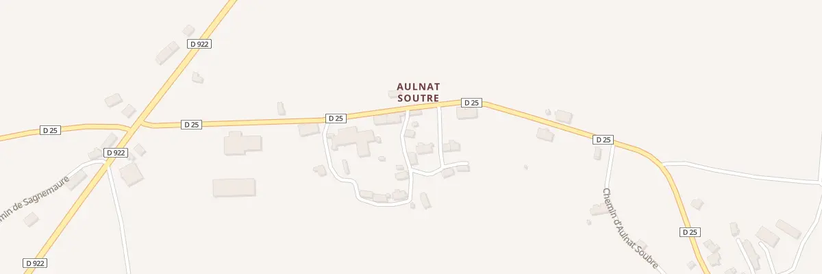Plan du 5520 Aulnat Soutre à Bagnols