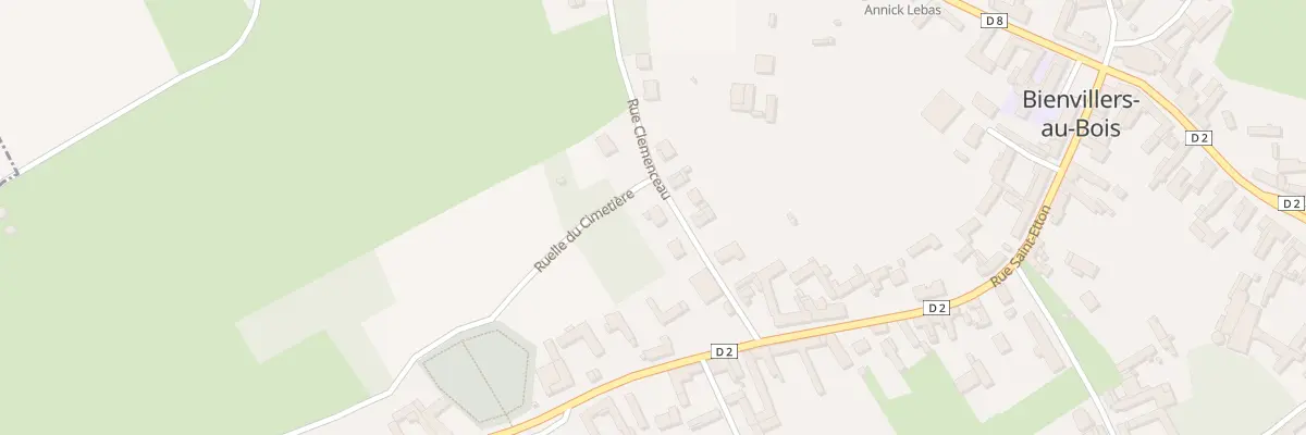 Plan du 5 Rue Clemenceau à Bienvillers-au-Bois