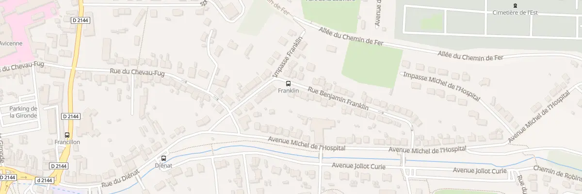 Plan du 16 Rue Franklin à Montluçon
