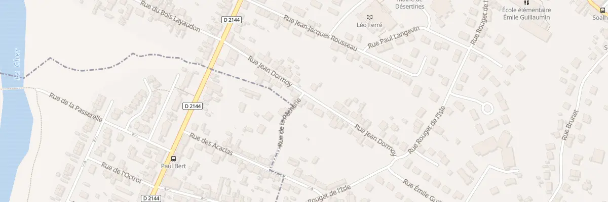 Plan du 2 Rue de la Pecherie à Désertines