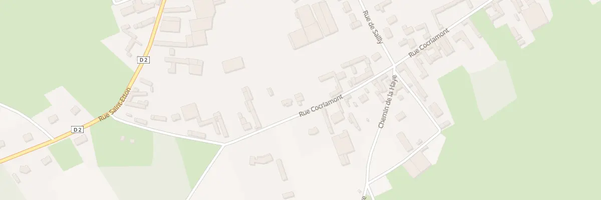 Plan du 26 Rue Cocriamont à Bienvillers-au-Bois