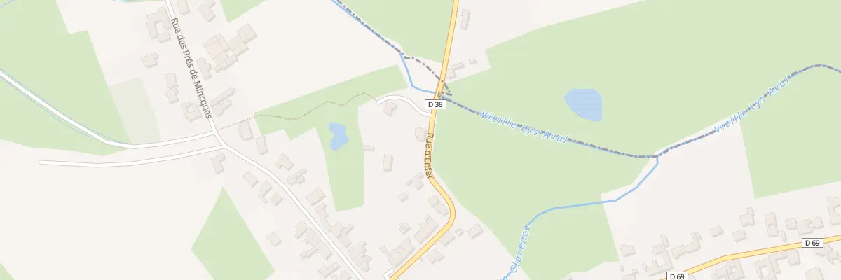 Plan du 213 Rue d’Enfer à Calonne-sur-la-Lys