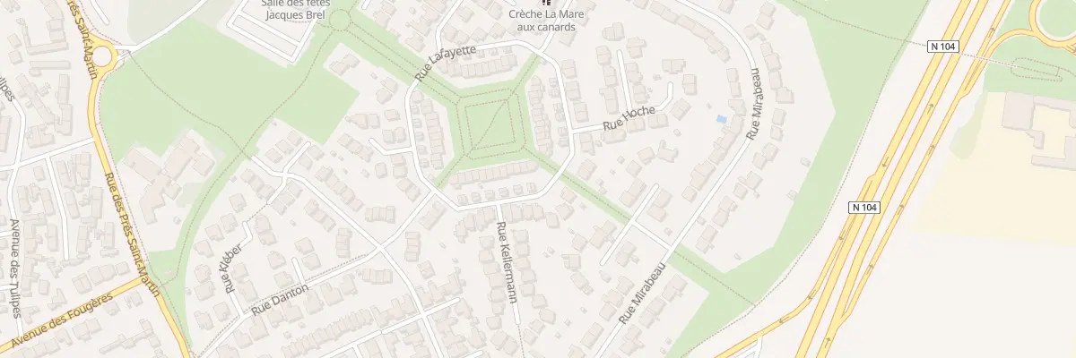 Plan du 23 Rue Lafayette à Pontault-Combault