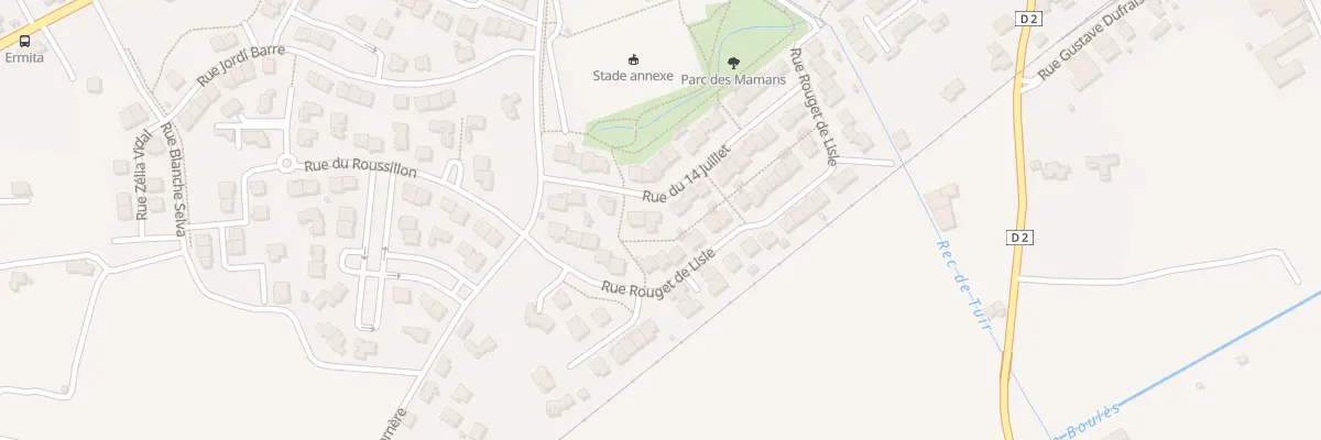 Plan du 10 Rue du 14 Juillet à Ille-sur-Têt