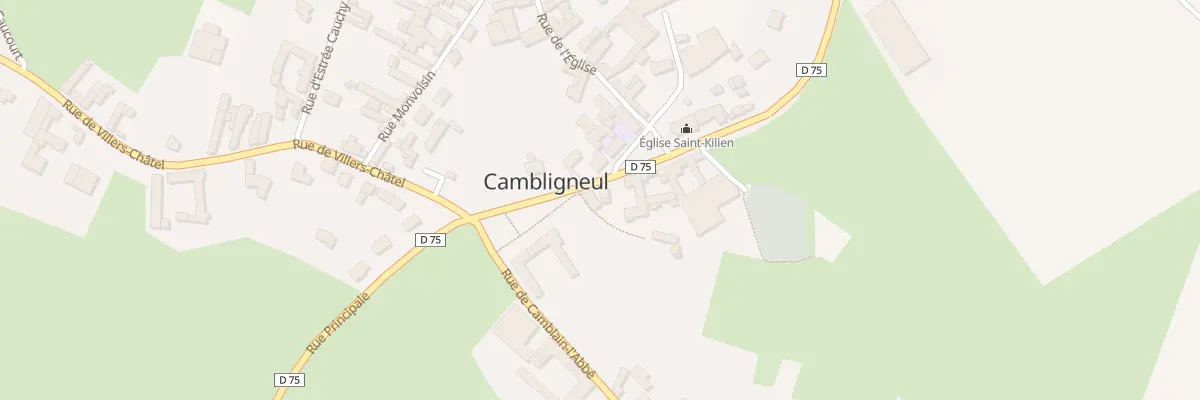 Plan du 75 Rue Principale à Cambligneul