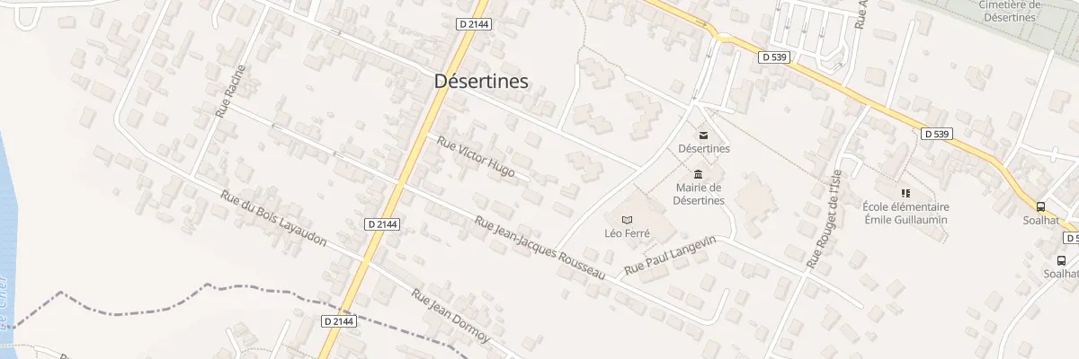 Plan du 11 Rue Victor Hugo à Désertines