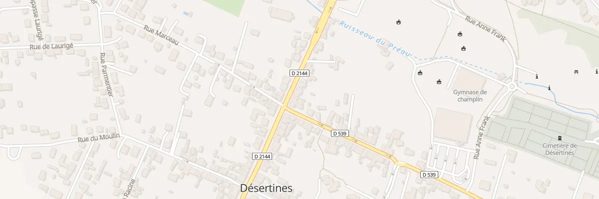 Plan du 70 Av du Quatre Septembre à Désertines