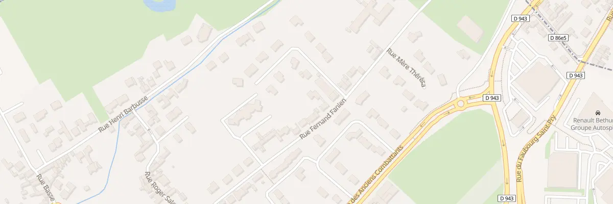 Plan du 245 Rue Fernand Fanien à Fouquières-lès-Béthune