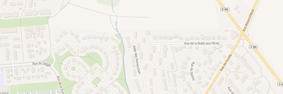 Plan du 4 All des Pervenches à Vert-Saint-Denis