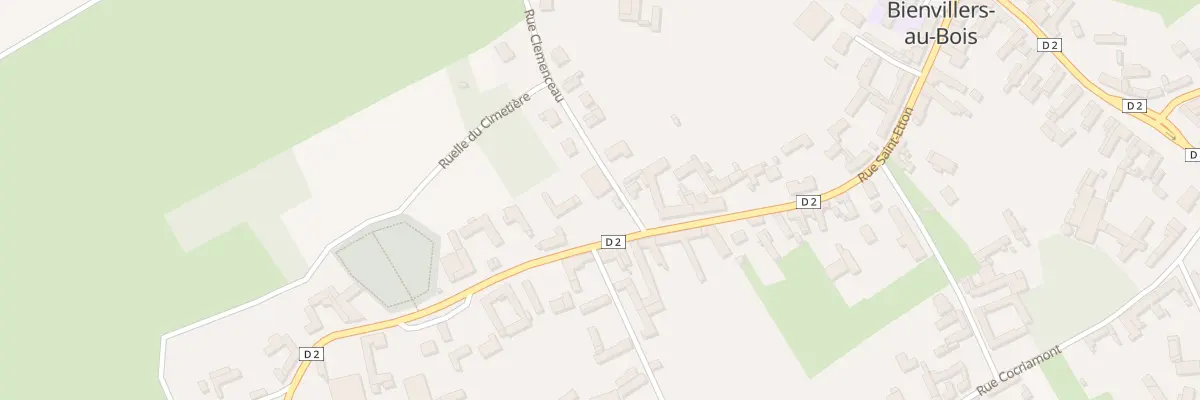 Plan du 30 Rue Saint Etton à Bienvillers-au-Bois