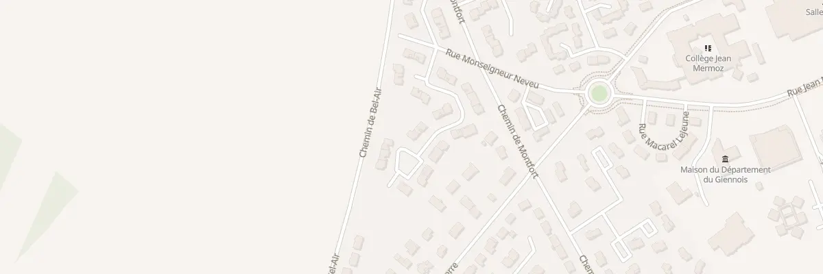 Plan du 20 Rue Claude Debussy à Gien