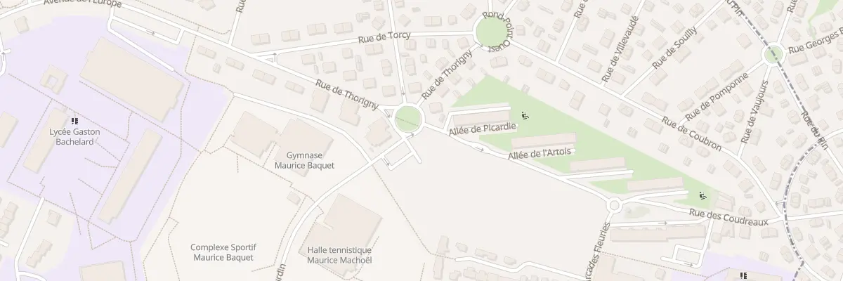 Plan du 2 Rue des Coudreaux à Chelles