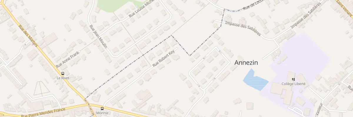 Plan du 236 Rue Robert Key à Annezin