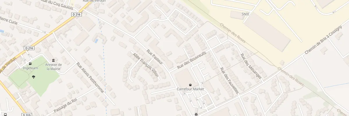 Plan du 21 Rue Pasteur à Brie-Comte-Robert