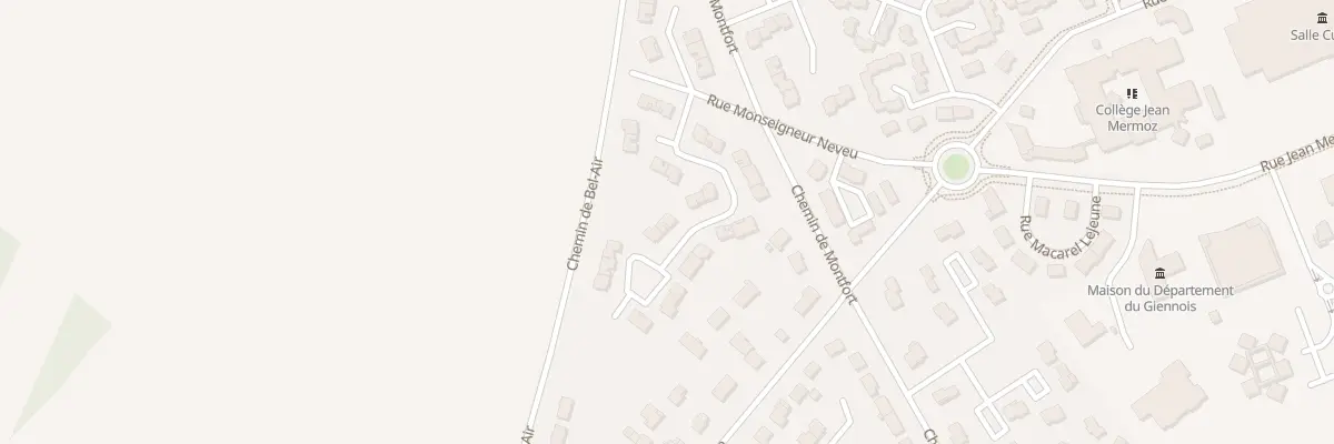 Plan du 18 Rue Claude Debussy à Gien