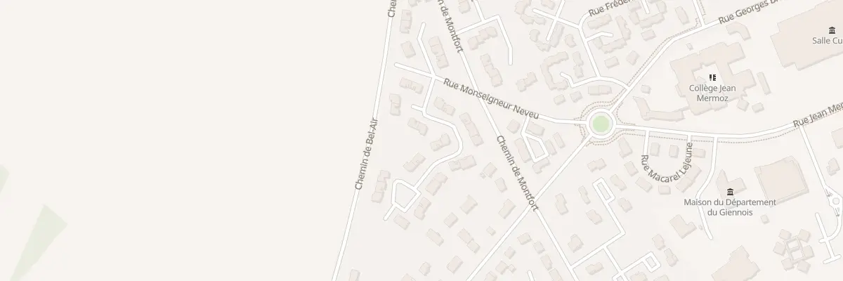 Plan du 12 Rue Claude Debussy à Gien