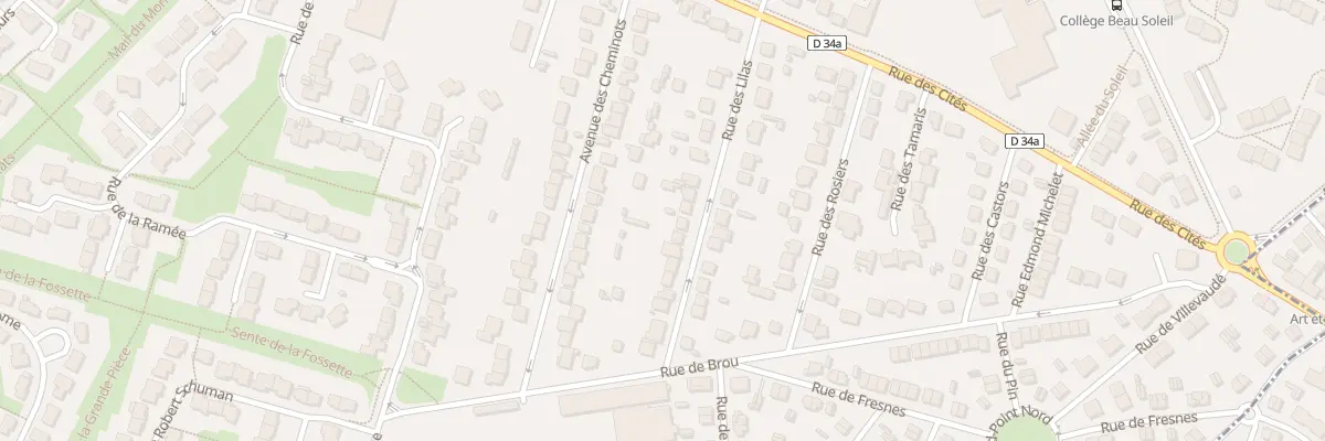 Plan du 13B Rue des Lilas à Chelles