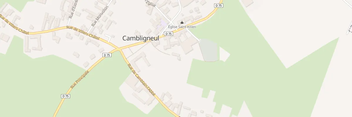 Plan du 45 Rue Principale à Cambligneul