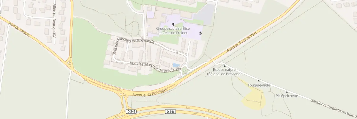 Plan du 66 Rue des Marches de Breviande à Vert-Saint-Denis