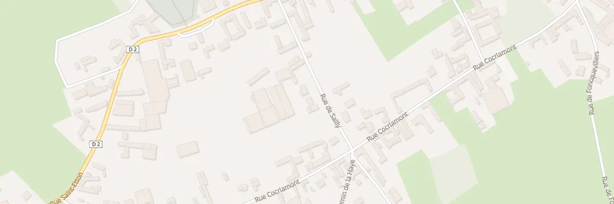 Plan du 6T Rue de Sailly à Bienvillers-au-Bois