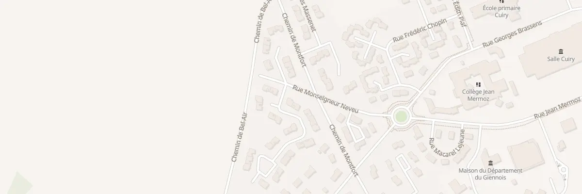 Plan du 1 Rue Claude Debussy à Gien