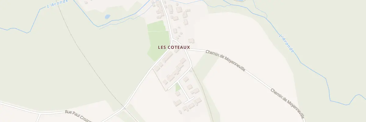 Plan du 2 Lot Les Coteaux à Wacquemoulin